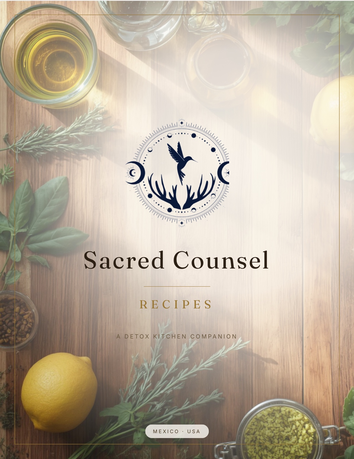 Sacred Counsel Recipes cookbook cover